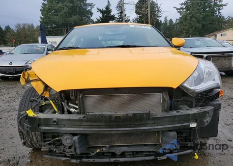 2017 Hyundai Veloster z USA, uszkodzony, nr VIN KMHTC6AD3HU318204